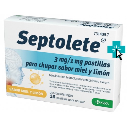 Septolete 16 pastillas