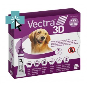 Vectra 3D Pipetas Perros 25 a 40 kg 