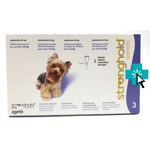 Stronghold Perros 2.6-5 kg 3 Pipetas