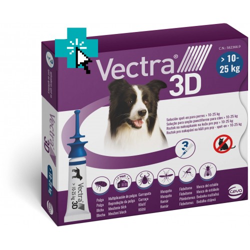 Vectra 3D Pipetas Perros 10 A 25 Kg Precio 27 95 Env o Mediante 