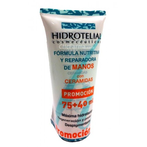 Hidrotelial Crema de Manos Nutritiva y Reparadora 75+40 ml