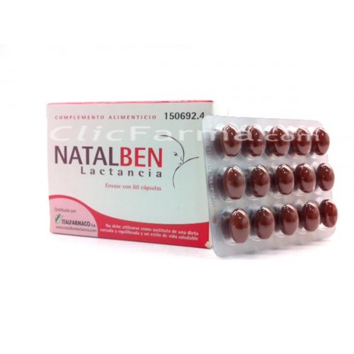 Venta Online de Natalben Lactancia 60 Cápsulas - Farmacia GT
