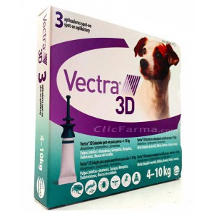 Vectra 3D Pipetas Perros 4-10 kg 